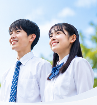 進路について考える中学生